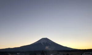 富士山初日の出前