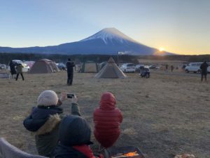 ふもとっぱら富士山初日の出