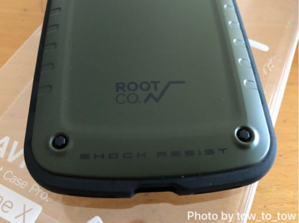 ROOT CO.iPhoneX GRAVITY Shock Resist Case Pro.背面