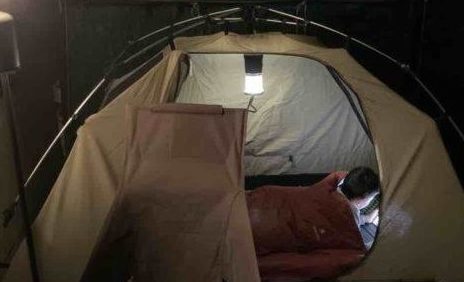 【おうちキャンプ】庭でテント泊編 ぴったりのテントがウチにあった話